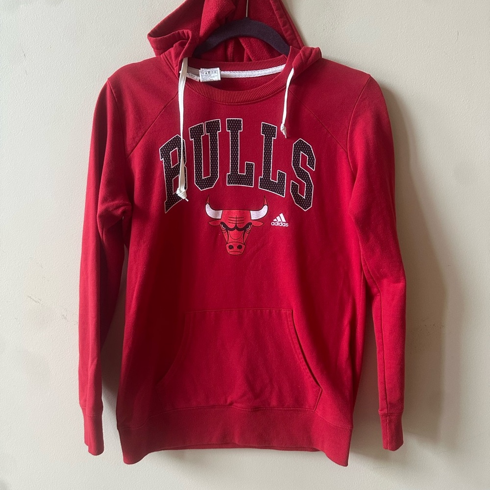 Women’s Adidas Bulls Red Hoodie